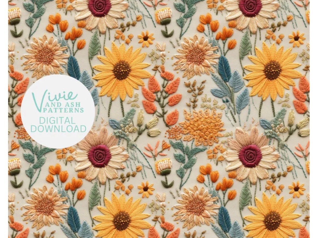 Yellow Sunflower Floral