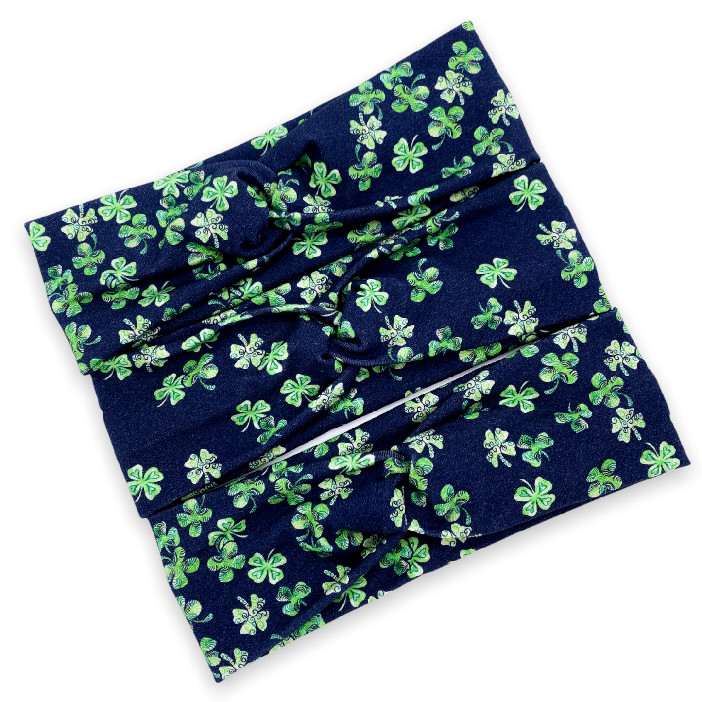 Black Shamrock Headband