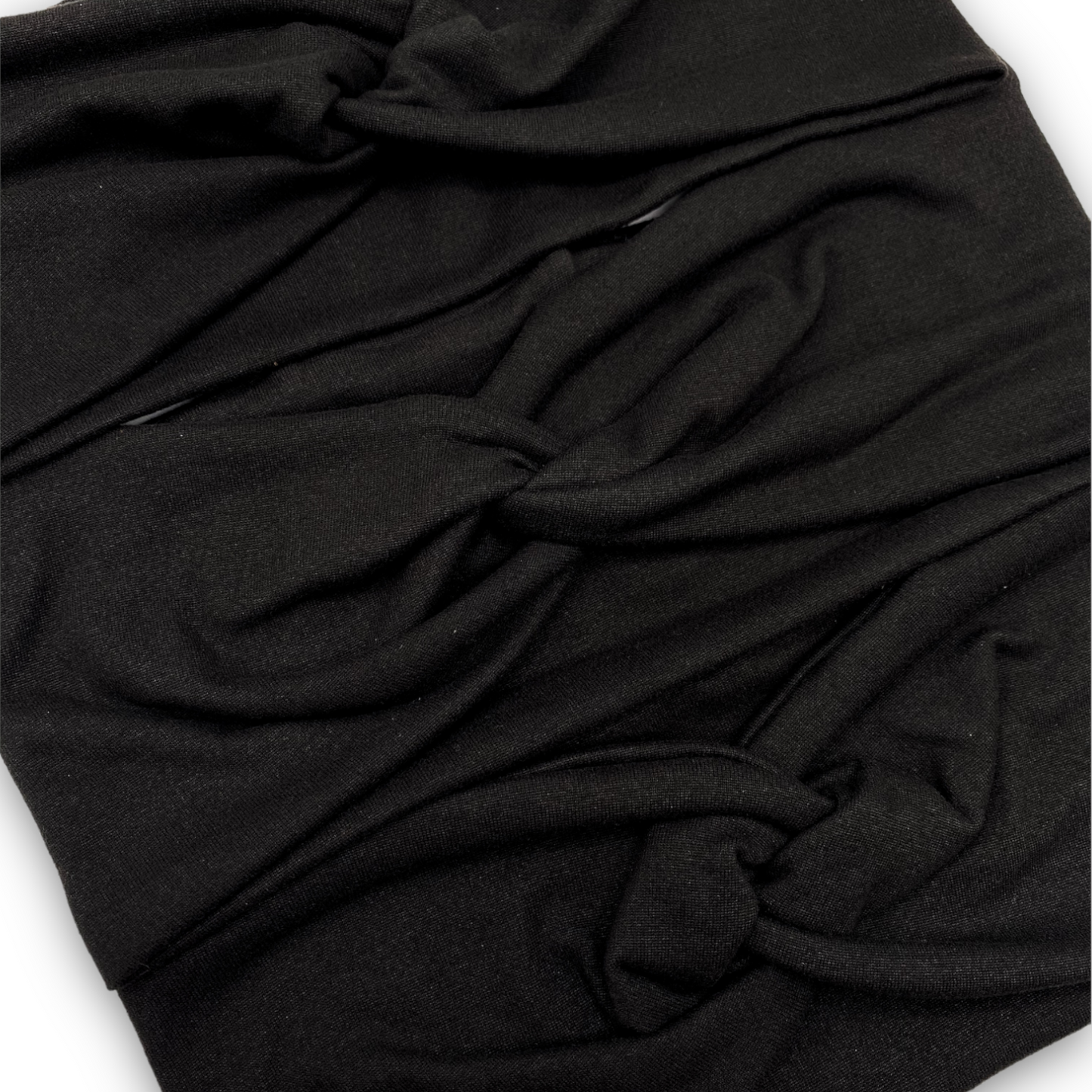 Solid Black THICK Yoga Stretch Headband