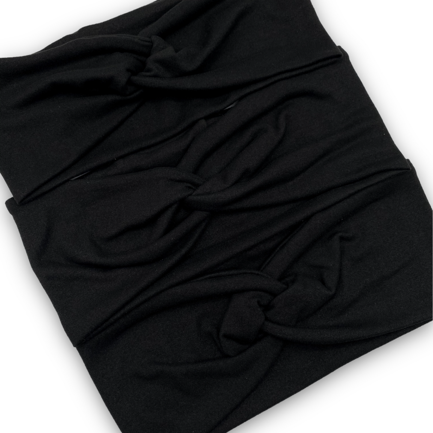 Solid Black THICK Yoga Stretch Headband