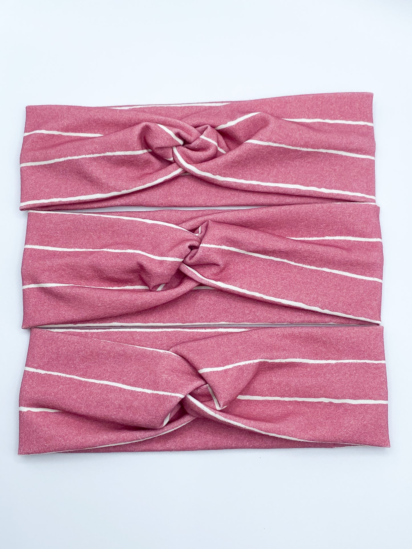 Deep Mauve Pinstripe Headband