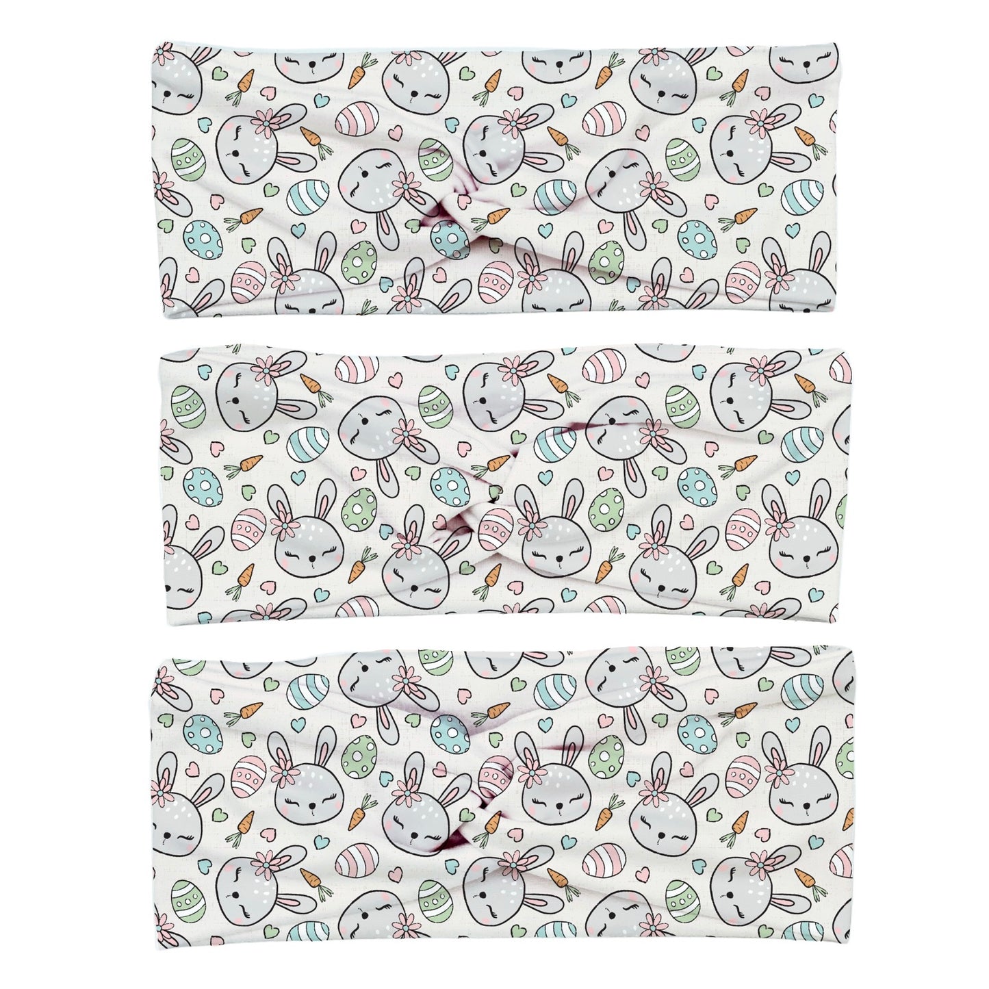 Neutral Easter Bunny Yoga Stretch Headband
