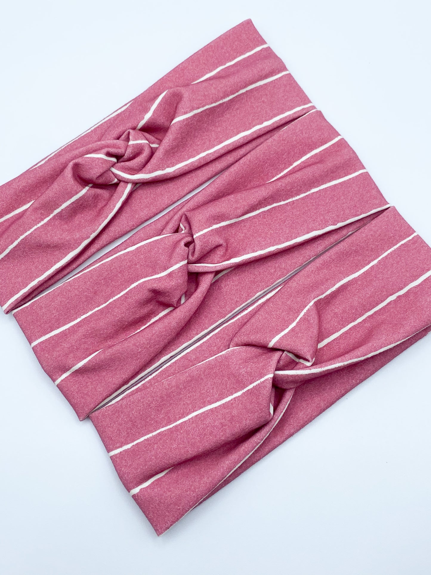 Deep Mauve Pinstripe Headband