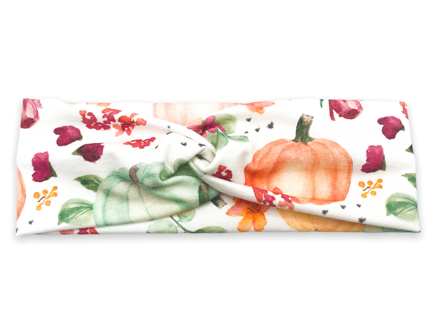 Floral Pumpkin Headband