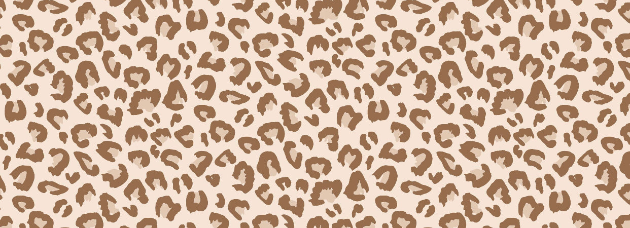 Beige Cheetah Yoga Stretch Headband
