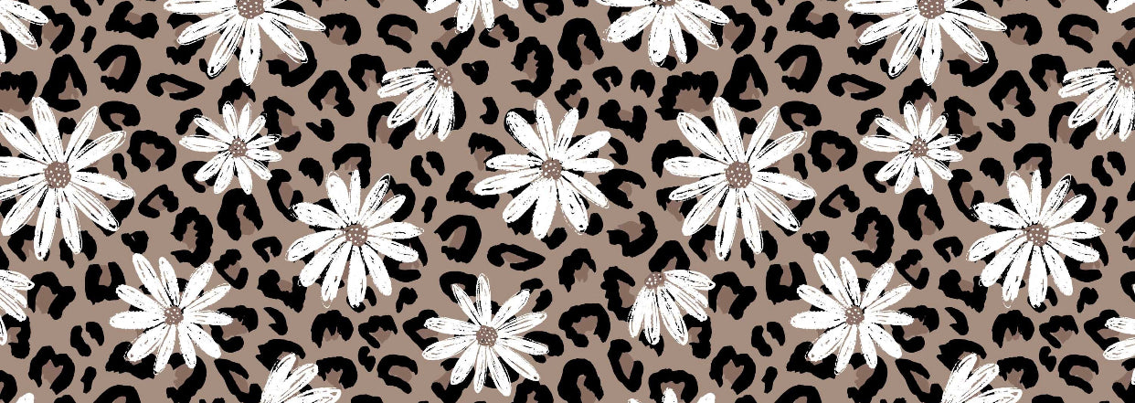Daisy Cheetah Yoga Stretch Headband