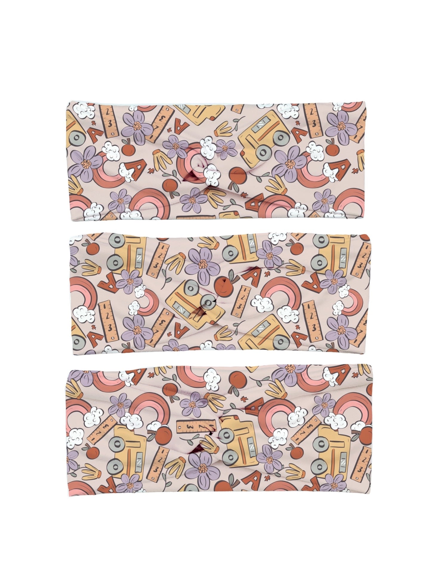 School Bus Teacher Yoga Stretch Headband