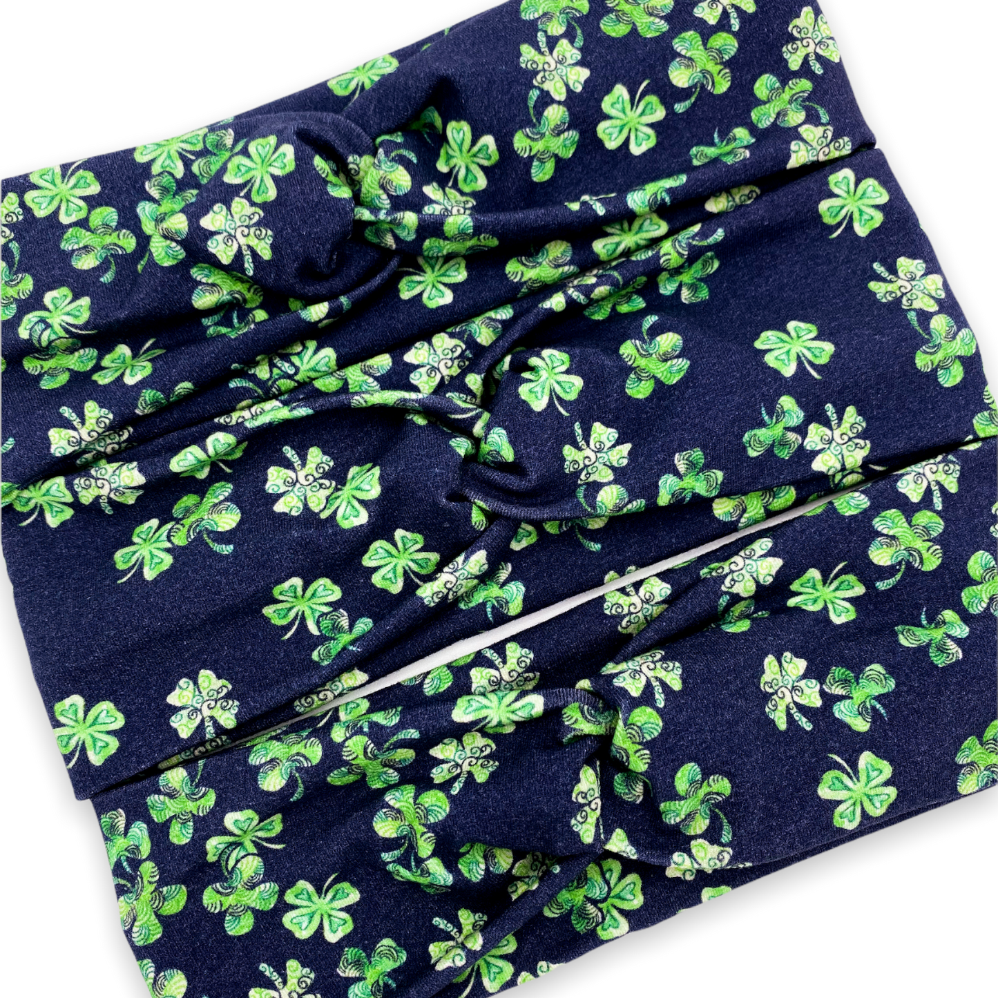 Black Shamrock Headband