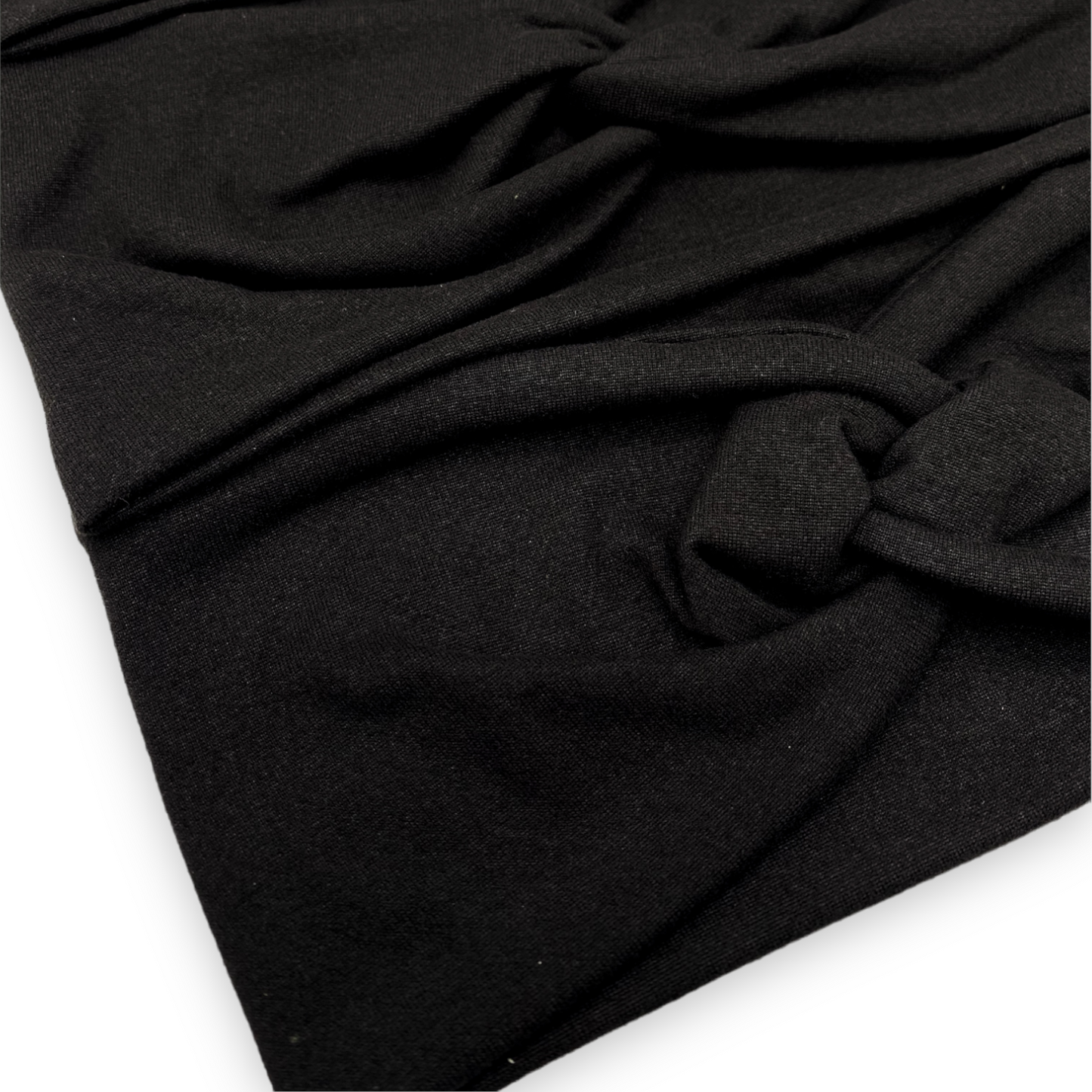 Solid Black THICK Yoga Stretch Headband