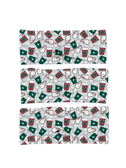 Preorder Iced Coffee & Cake Pops Christmas Headband