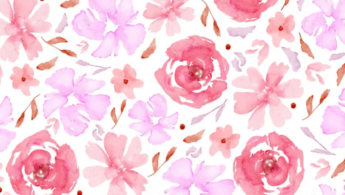 Pink Peonies Yoga Stretch Headband