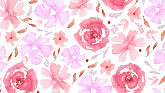 Pink Peonies Yoga Stretch Headband