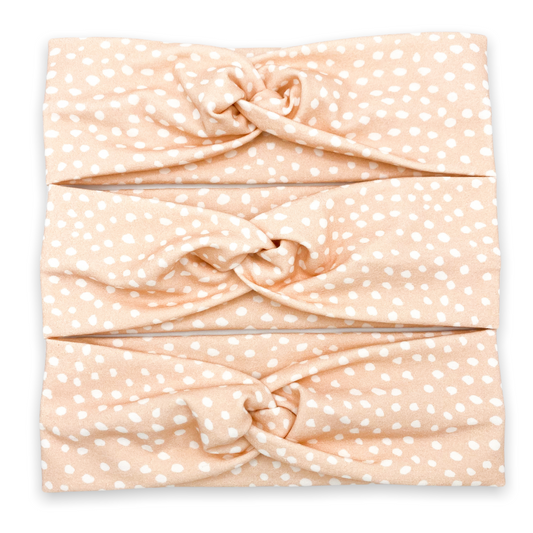 Pale Blush Dots Headband