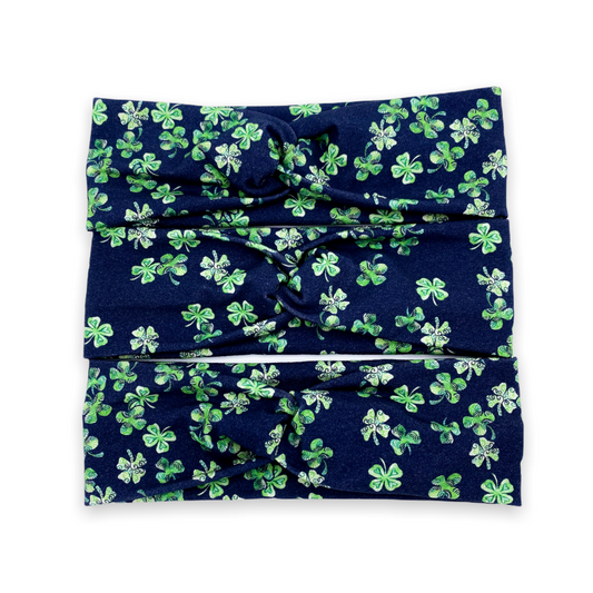 Black Shamrock Headband