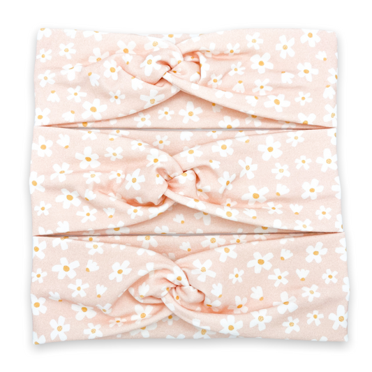 Pink Daisy Garden Headband