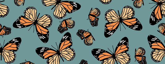 Monarch Butterflies Yoga Stretch Headband