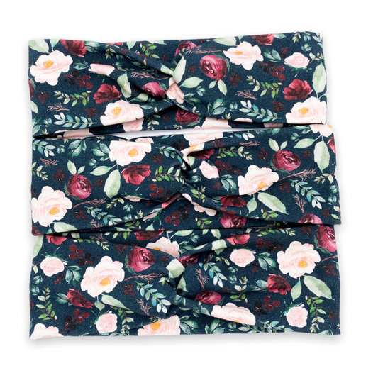Dark Teal Pretty Little Lady Floral Headband