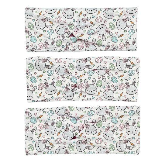 Neutral Easter Bunny Yoga Stretch Headband