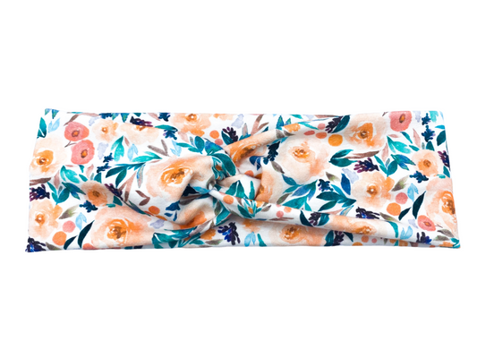 Orange Berry Floral Headband