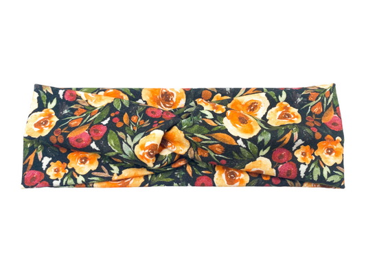 Berry Blossom Floral Headband