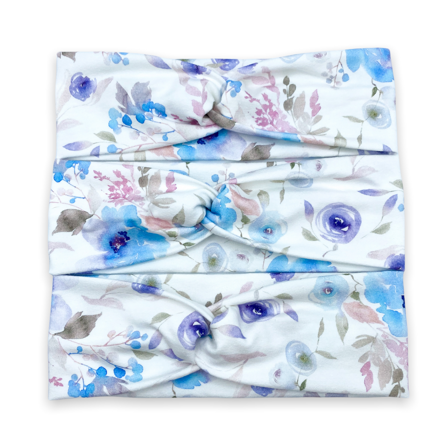 Blue Sugar Blooms Headband