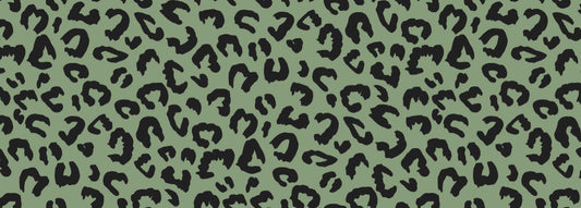 Olive Cheetah Yoga Stretch Headband