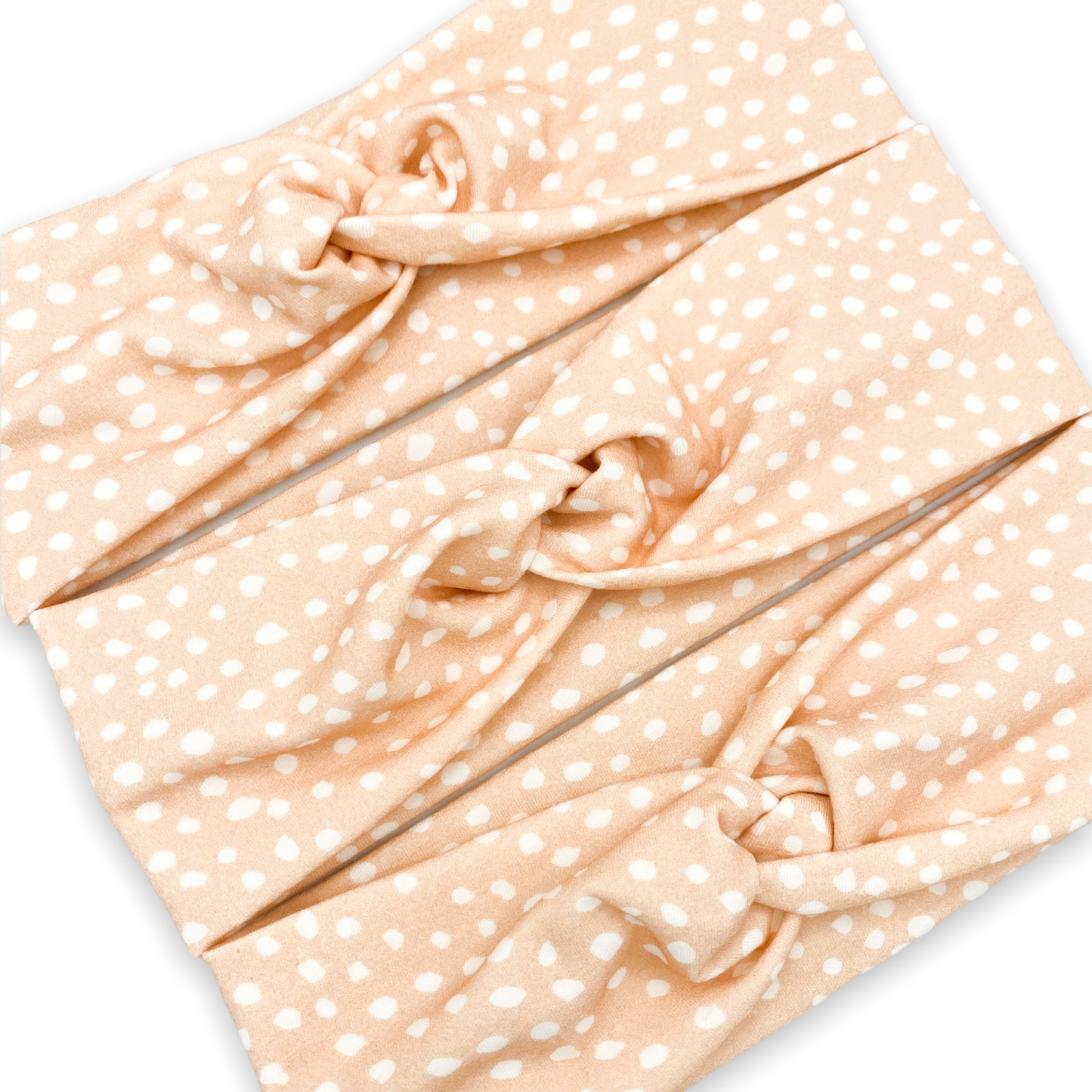 Pale Blush Dots Headband