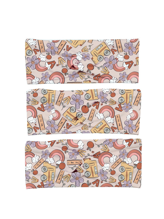 School Bus Teacher Yoga Stretch Headband