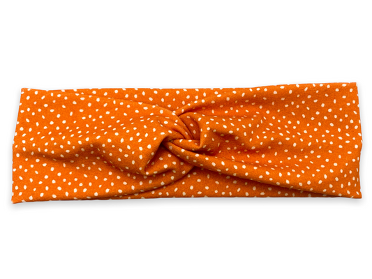 Pumpkin Dots Headband