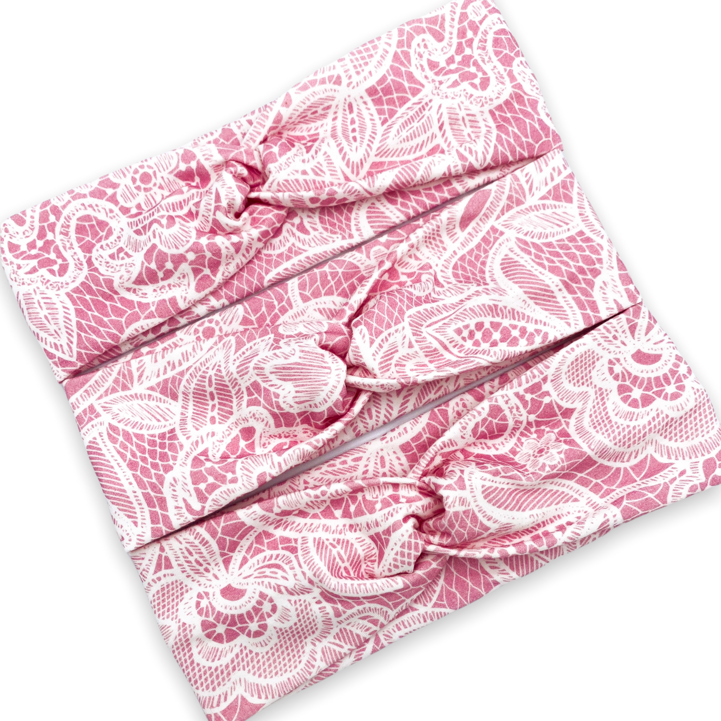 Light Pink Faux Lace Headband