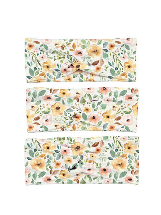 Preorder Sunrise Floral Yoga Stretch Headband